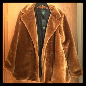 NWT faux fur jacket